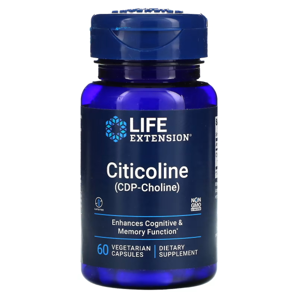 Life Extension Citicoline (CDP-Choline) 60 veg capsules