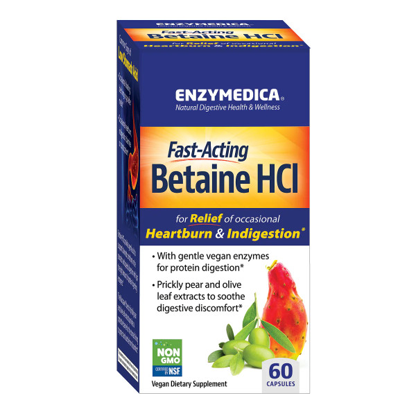 Enzymedica Betaine HCL 60 capsules