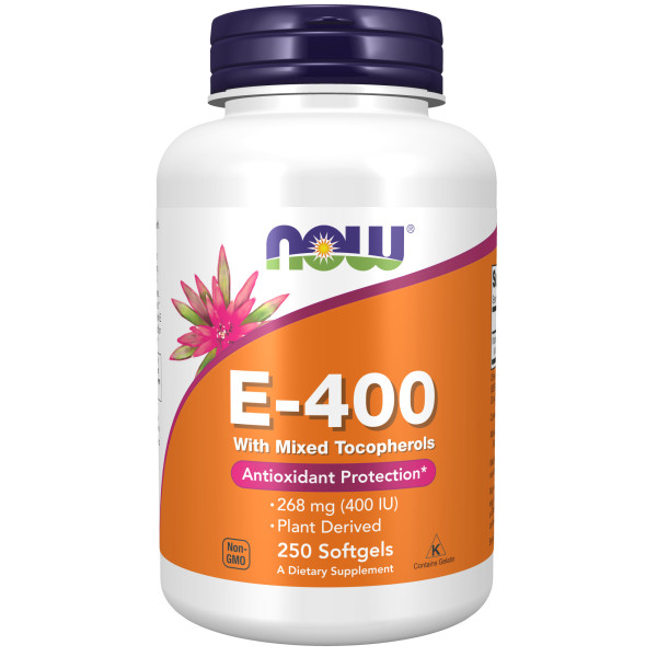 NOW E-400 Mixed Tocopherols 250 softgels