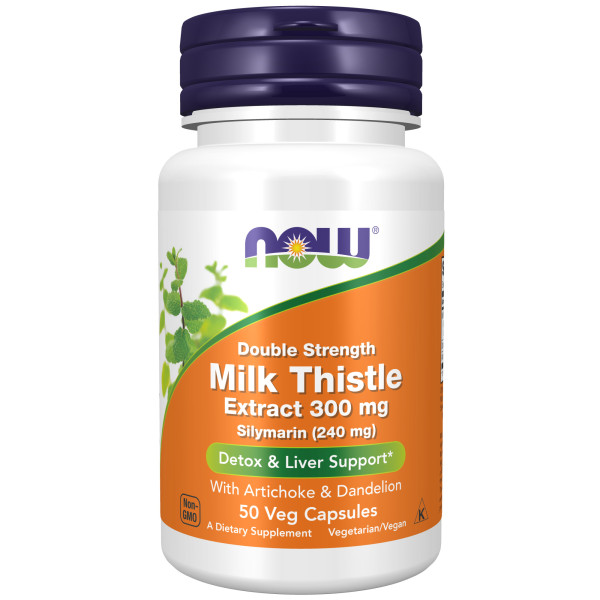 NOW Silymarin Milk Thistle 300 mg 50 veg capsules