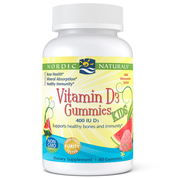 Nordic Naturals Vitamin D3 Gummies KIDS 60 gummies