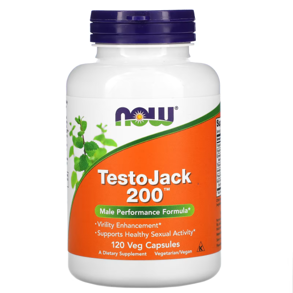 NOW Testo Jack 200 120 veg capsules