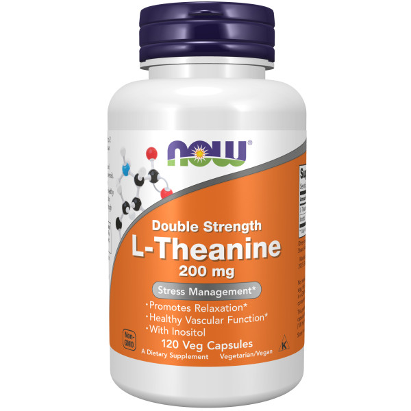 NOW L-Theanine 200 mg 120 veg capsules