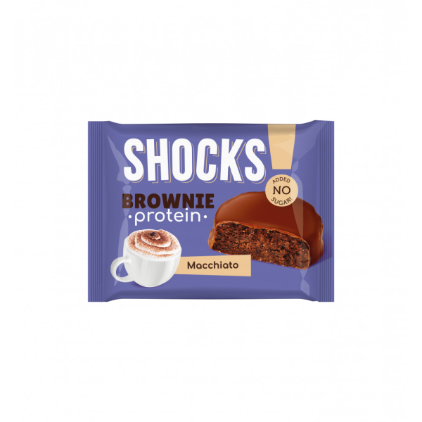 FitnesShock SHOCKS Brownie 50 grams (Кофе с молоком)