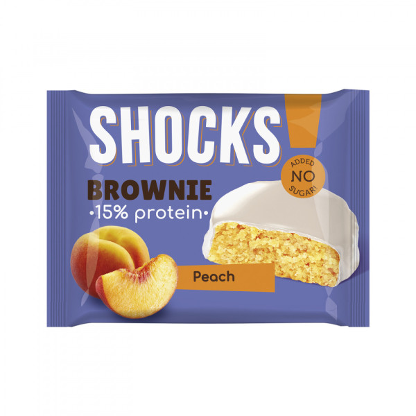 FitnesShock SHOCKS Brownie 50 grams (Персик)