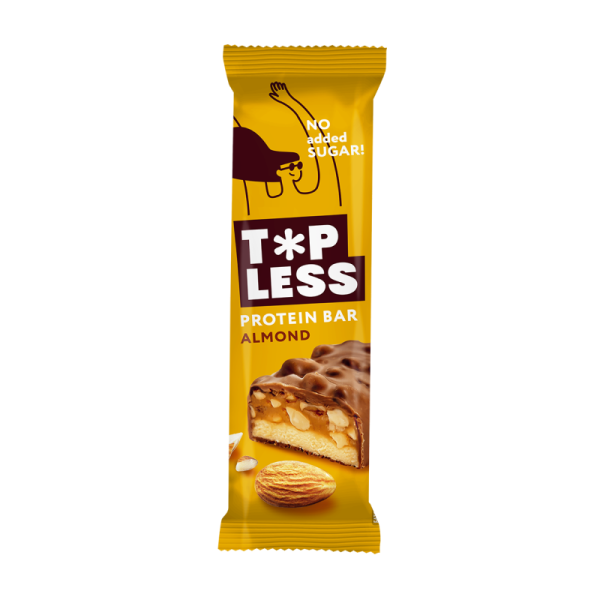 FitnesShock Top Less protein bar 45 grams (С дробленым миндалем)