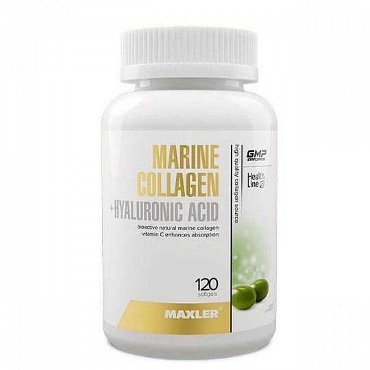 Maxler Marine Collagen + Hyaluronic Acid 120 softgels
