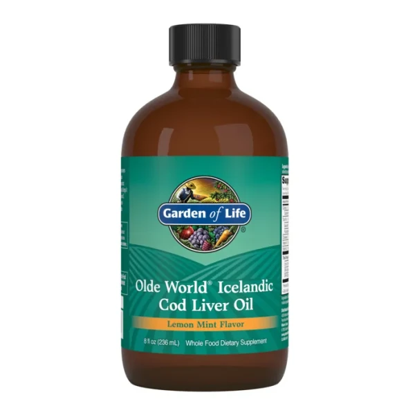 Garden of Life Olde World Icelandic Cod Liver Oil 236 ml (Лимон и мята)