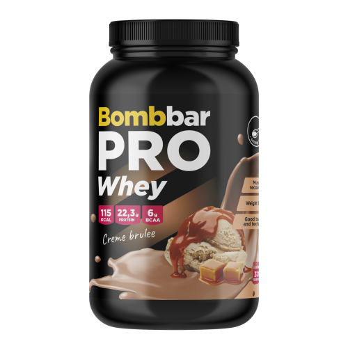 Bombbar PRO Whey 900 grams (Крем - брюле)