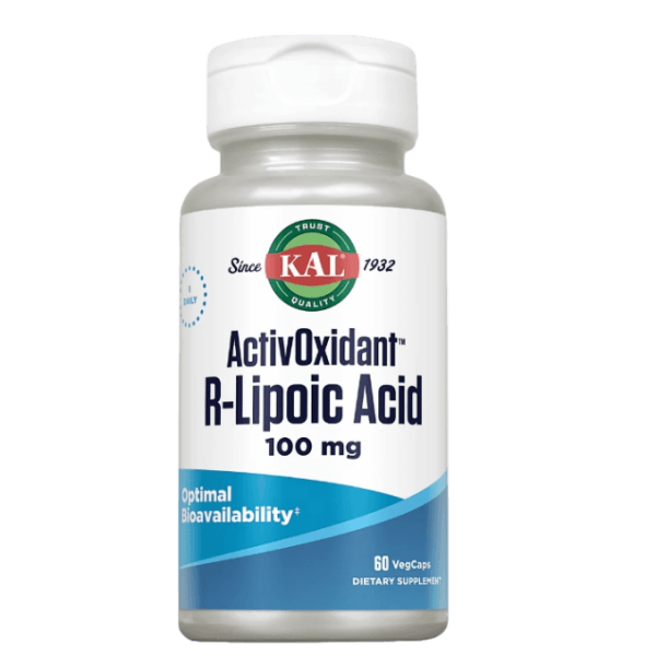 KAL R-Lipoic Acid ActivOxidant 100 mg 60 veg capsules