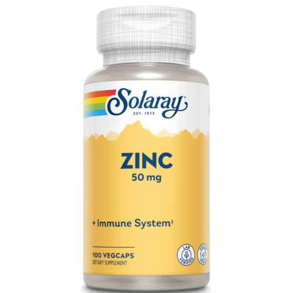 Solaray Zinc 50 mg 100 veg capsules