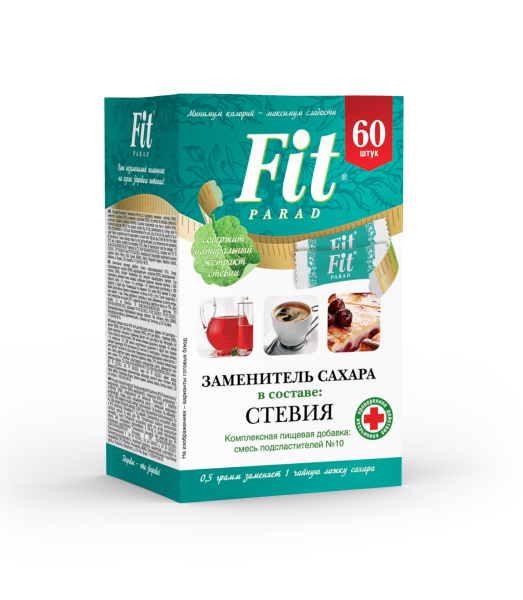 Fit Parad Заменитель сахара №10 30 гр 60 стиков
