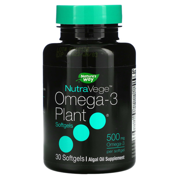 Nature's Way Nutra Vege Omega-3 Plant 500 mg 30 softgels