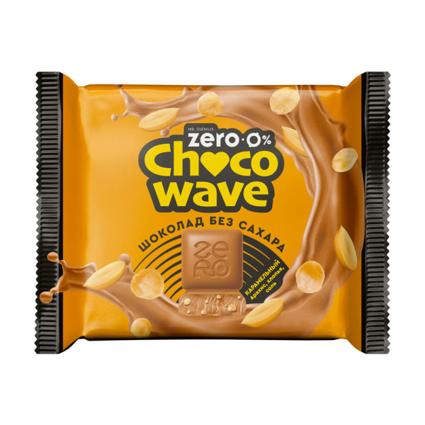Mr. Djemius Chocowave 60 grams (Шоколад карамельный с арахисом, хлопьями и солью)