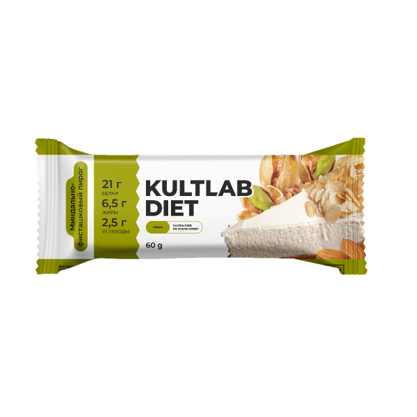 Kultlab Kult Bar 60 grams (Миндально - Фисташковый пирог)