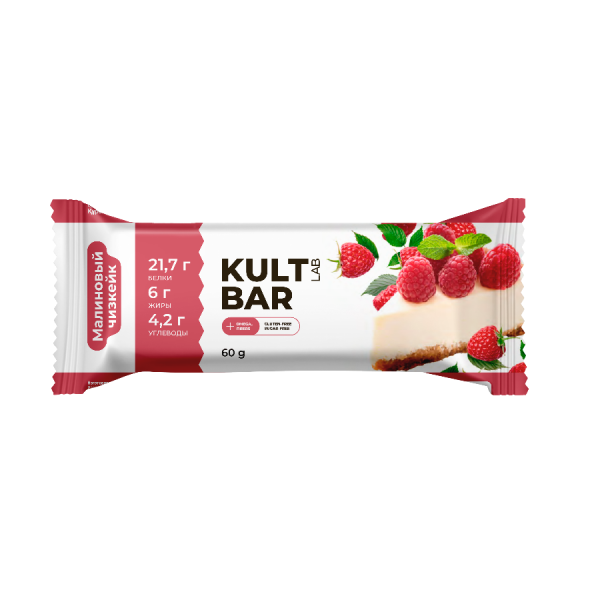 Kultlab Kult Bar 60 grams (Малиновый чизкейк)