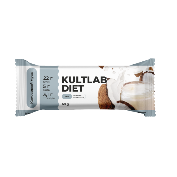 Kultlab Kult Bar 60 grams (Кокосовый мусс)
