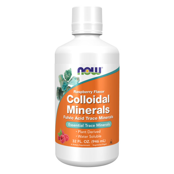 NOW Colloidal Minerals Raspberry 946 ml