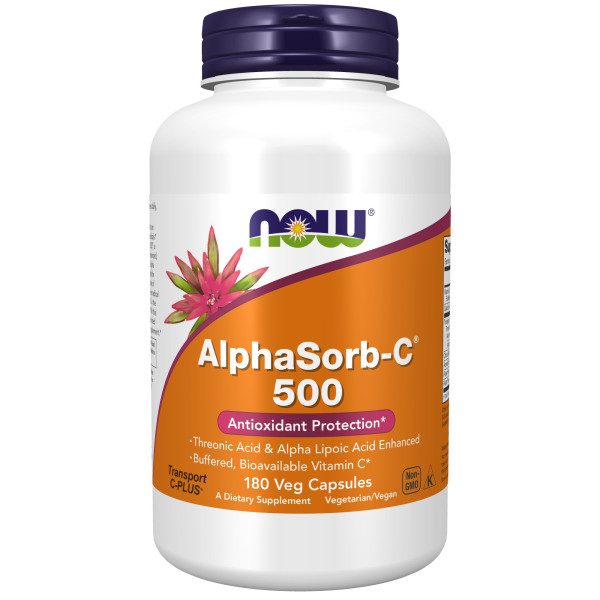 NOW Alphasorb-C (R) 500 mg 180 veg capsules