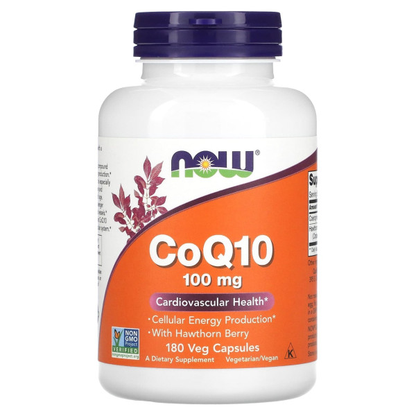 NOW CoQ10 100 mg 180 veg capsules