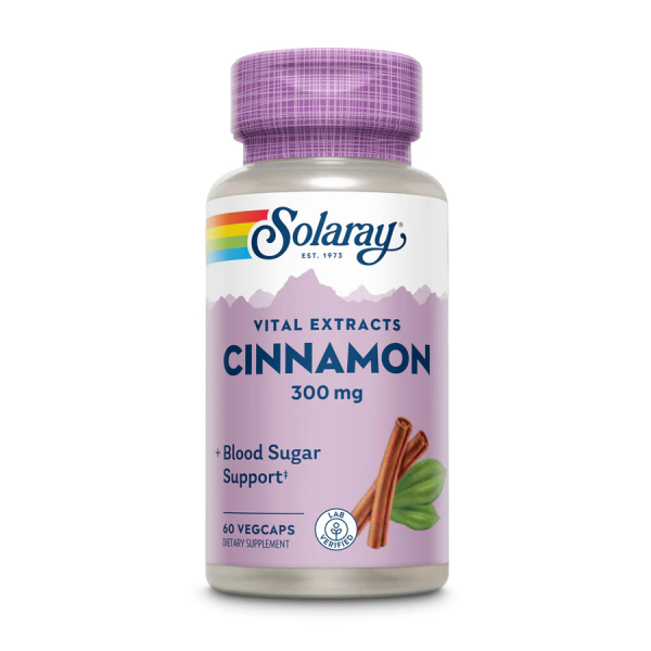 Solaray Vital Extracts Cinnamon 300 mg 60 veg capsules (Корица)