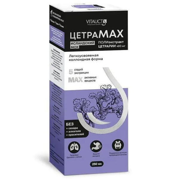 Vitauct ЦетраMAX исландский мох 250 мл
