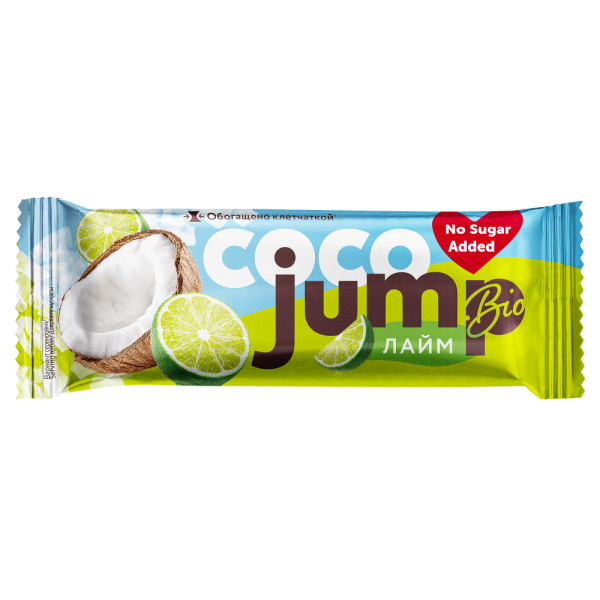 Jump Bio Coco батончик 40 grams (Кокос-лайм)