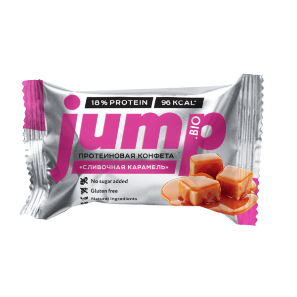 Jump Bio конфета без начинки 30 grams (Сливочная карамель)