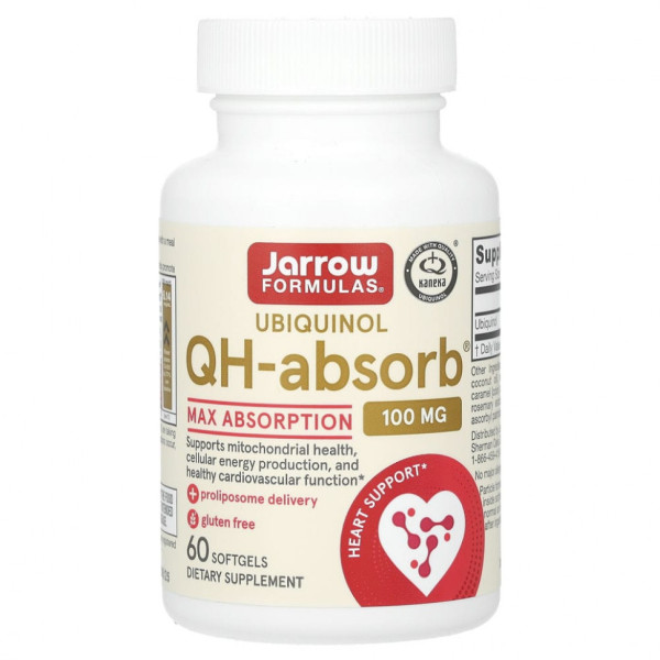 Jarrow Formulas QH- absorb100 mg 60 softgels