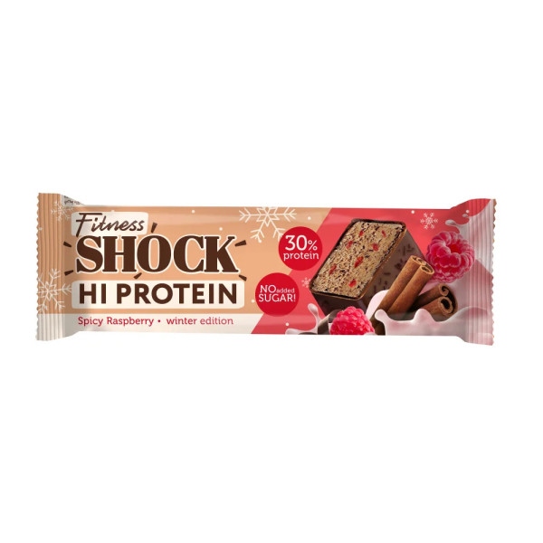 FitnesShock Hi protein 40 grams (Пряная малина)