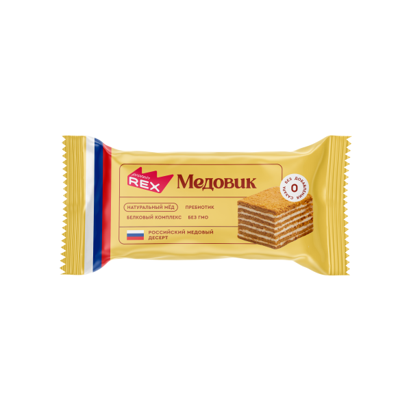 Protein Rex Пирожное протеиновое 40 grams (Медовик)