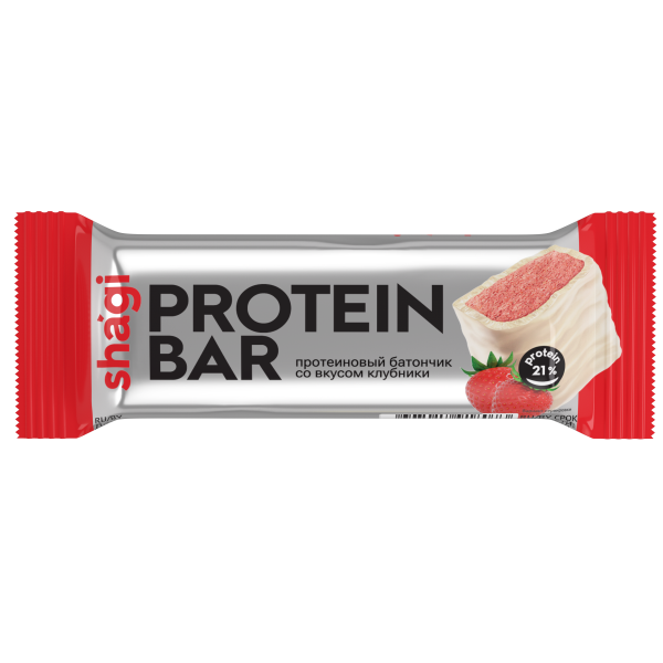 Shagi Protein Bar 40 grams (Клубника)
