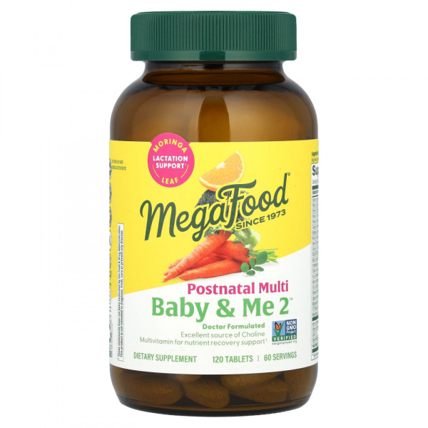 MegaFood Baby & Me Postnatal 120 tablets