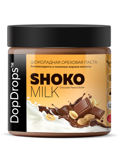 DopDrops Паста молочный шоколад и арахис 500 grams