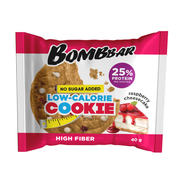 Bombbar Low-calorie cookie 40 grams (Малиновый чизкейк)