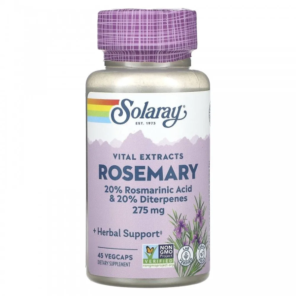 Solaray Vital Extracts Rosemary 275 mg 45 veg capsules