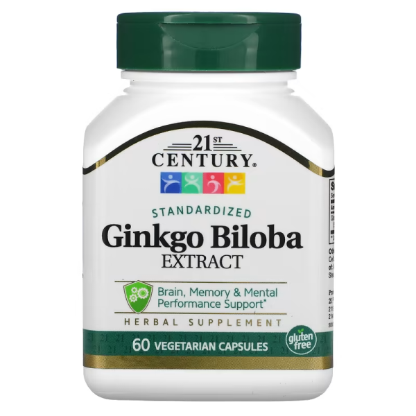 21st Century Ginkgo Biloba 60 veg capsules
