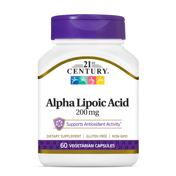 21st Century Alpha Lipoic Acid 200 mg 60 veg capsules