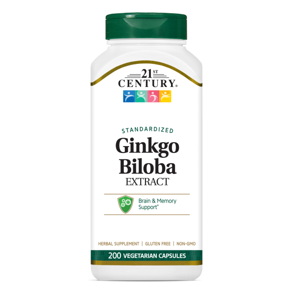 21st Century Ginkgo Biloba 200 veg capsules