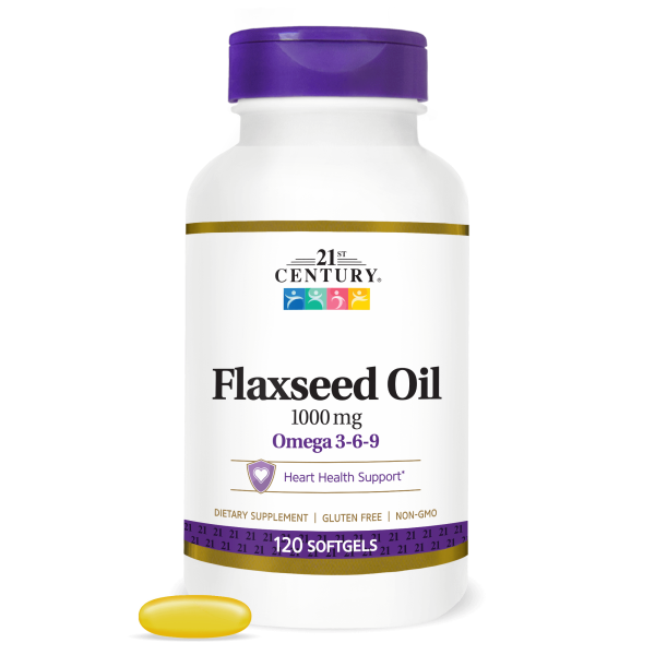 21st Century Flaxseed Oil 1000 mg 120 softgels 