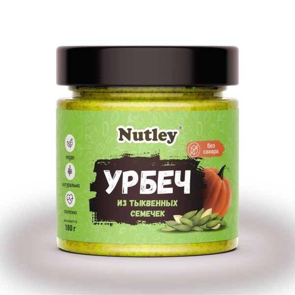 Nutley Урбеч из тыквенных семечек 180 grams