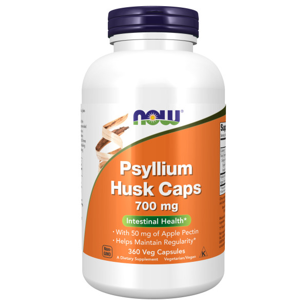 NOW Psyllium Husk Caps 700 mg 180 veg capsules (NOW Psyllium Husk Caps 700 mg 360 veg capsules)