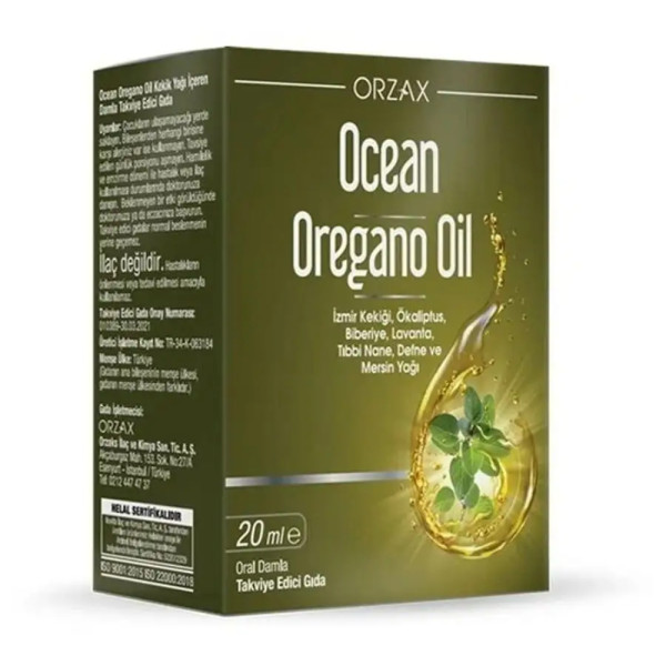 Orzax Ocean Oregano Oil Drops 20 ml