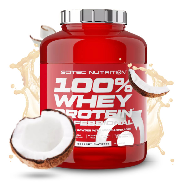 Scitec Nutrition 100% Whey Protein Professional 2350 grams (Кокос)