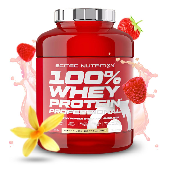 Scitec Nutrition 100% Whey Protein Professional 1000 grams (Ваниль-ягоды)