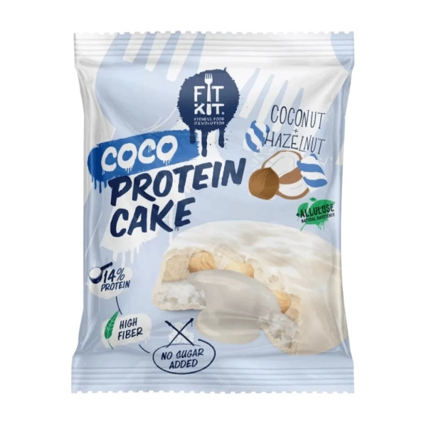 Fit Kit Coco Protein Cake 90 grams (Кокос - фундук)