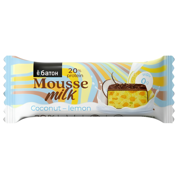 Ёбатон Mousse milk 40 grams (Кокос-лимон)