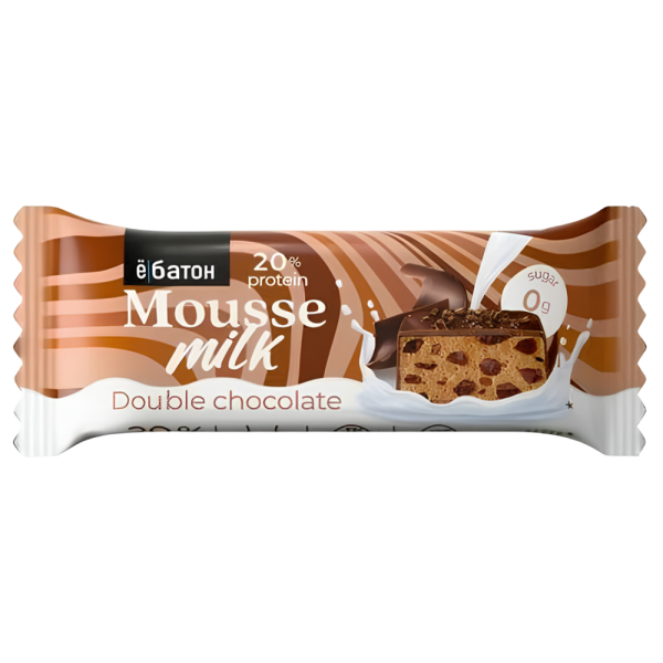 Ёбатон Mousse milk 40 grams (Двойной шоколад)