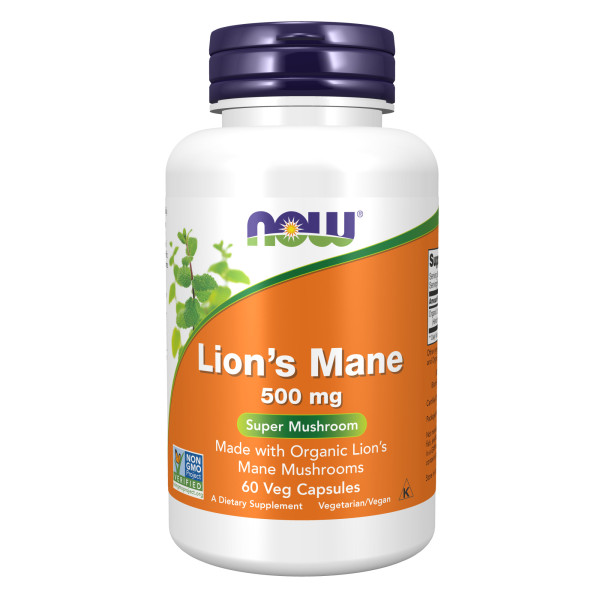 NOW Lion's Mane Mushroom 60 veg capsules