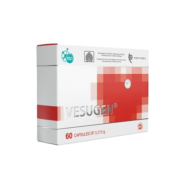 Peptides Vesugen 0.2 gr сердечно-сосудистая система 60 capsules